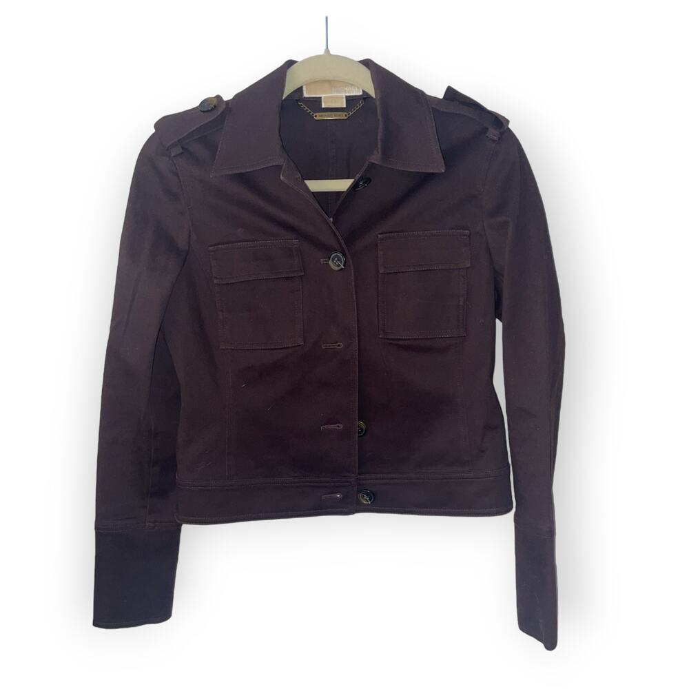 MICHAEL Michael Kors sz S Military look short Jacket in EUC